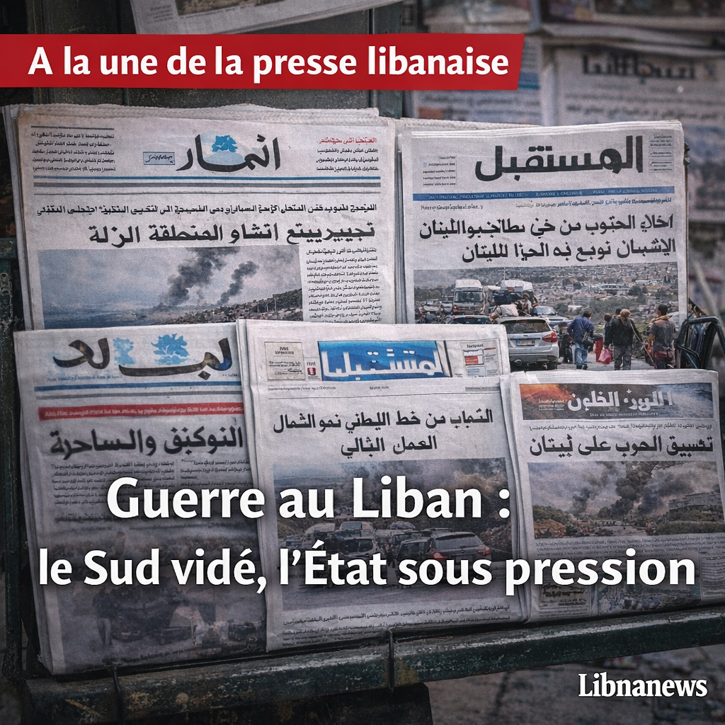 Revue de presse: la guerre s’étend au Liban et recompose l’équation intérieure