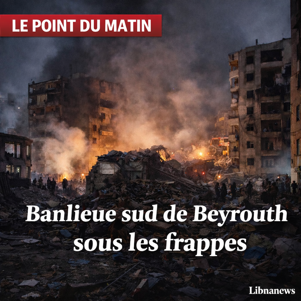 Frappes israéliennes massives sur la banlieue sud de Beyrouth dans la nuit du 5 au 6 mars et le bilan des victimes s’élève à 123 morts et 683 blessés