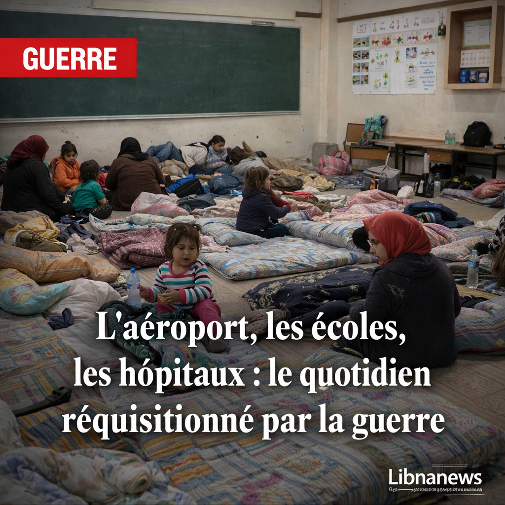 L’aéroport, les écoles, les hôpitaux : les lieux du quotidien transformés par la guerre