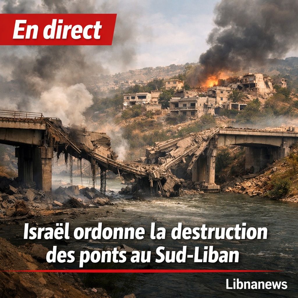En direct: Israël affirme vouloir détruire « tous les ponts » au Sud-Liban utilisés par le Hezbollah et accélérer la destruction de maisons dans les villages de contact.
