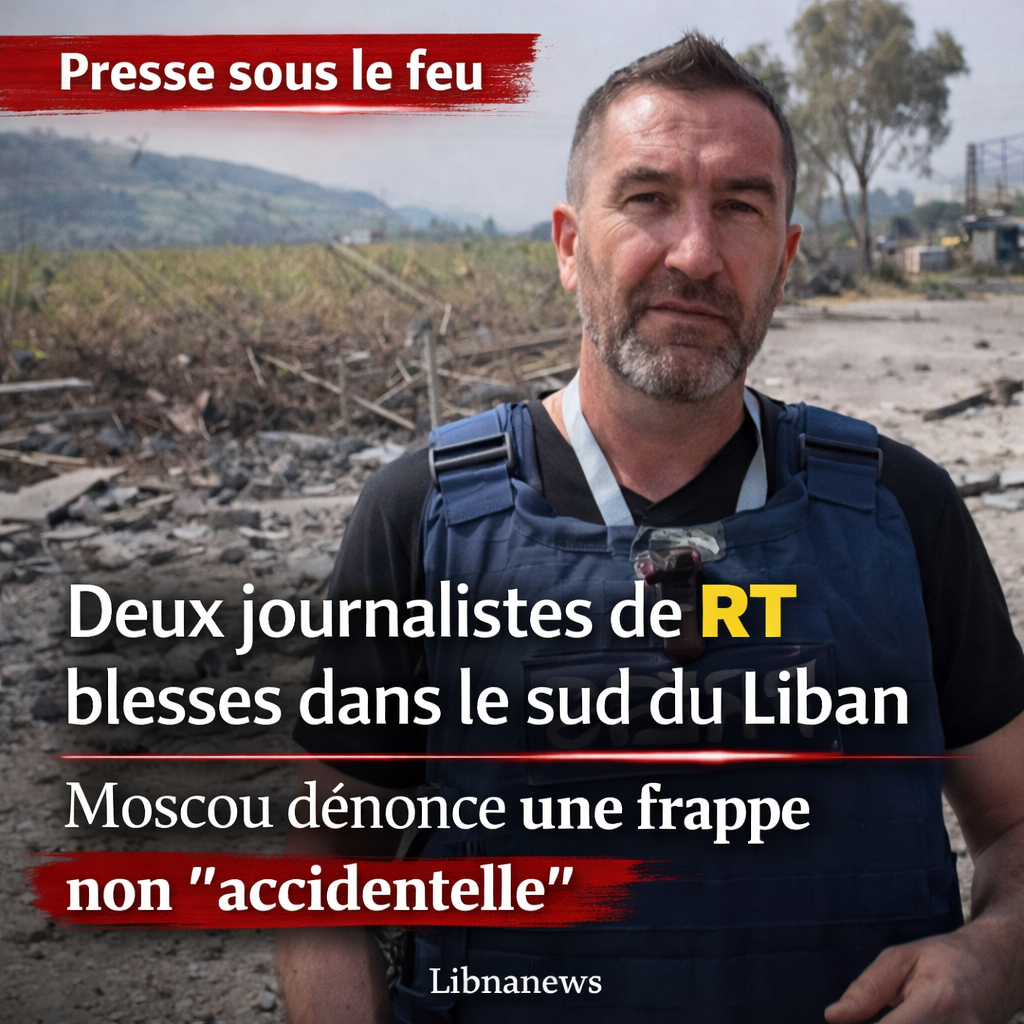 Deux journalistes de RT blessés dans le sud du Liban Deux journalistes de RT blessés dans le sud du Liban