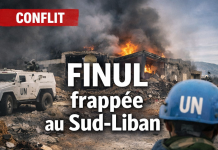 Liban : Trois Casques bleus grièvement blessés dans une attaque au missile contre une base de la FINUL au sud du pays