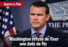 Washington refuse de fixer une date de fin à la guerre contre l’Iran Washington refuse de fixer une date de fin à la guerre contre l’Iran