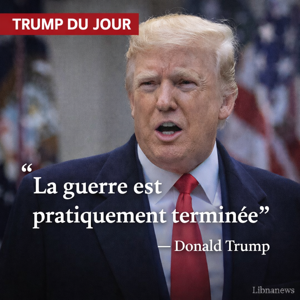 Donald Trump affirme que la guerre contre l’Iran est « pratiquement terminée »