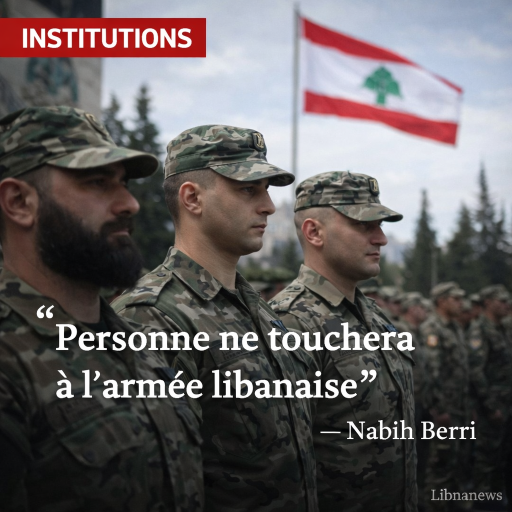Nabih Berri: « Personne ne touchera à l’armée libanaise, du soldat au commandant »