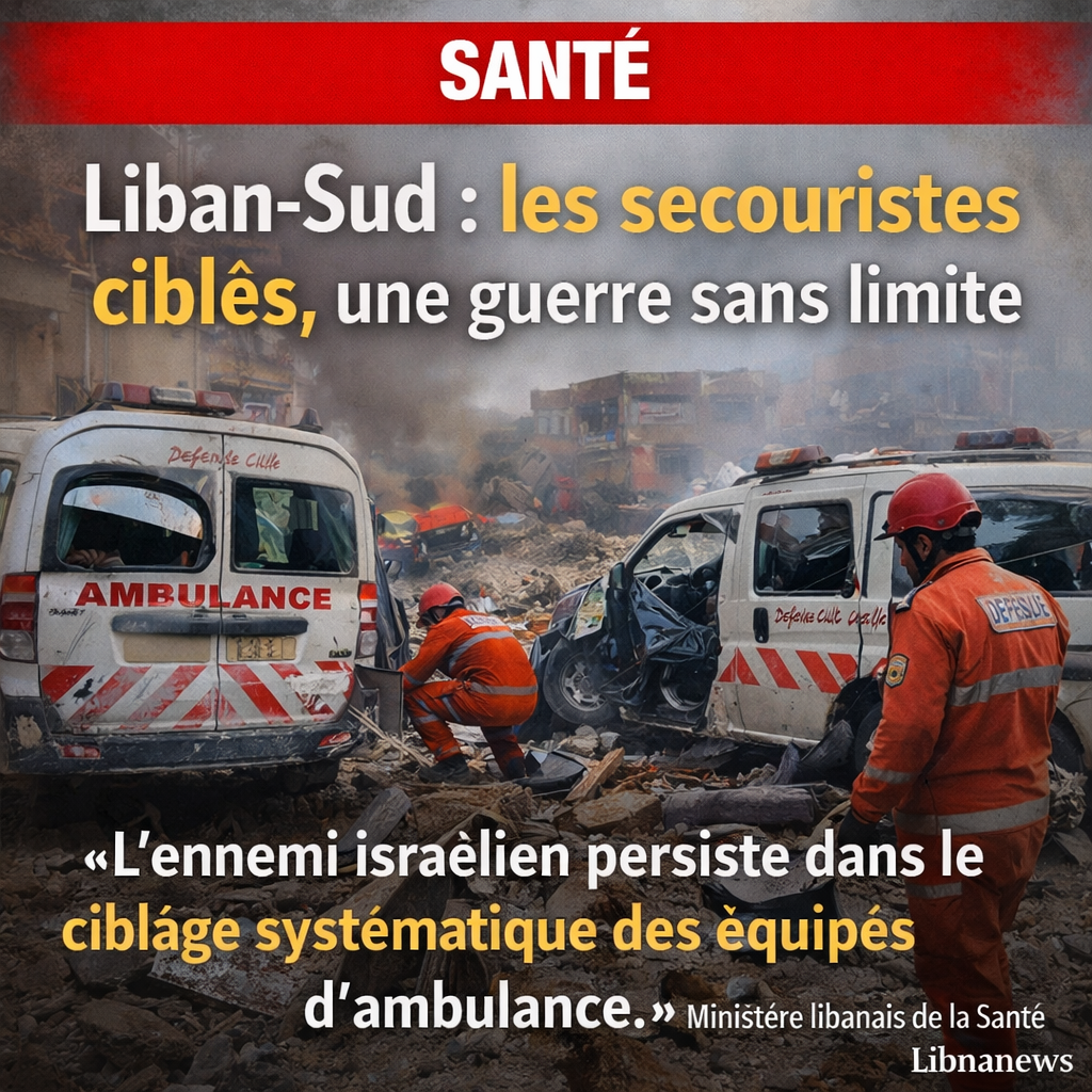 Liban : Deux secouristes tués dans des frappes israéliennes à Tayr Debba et Jouaiya
