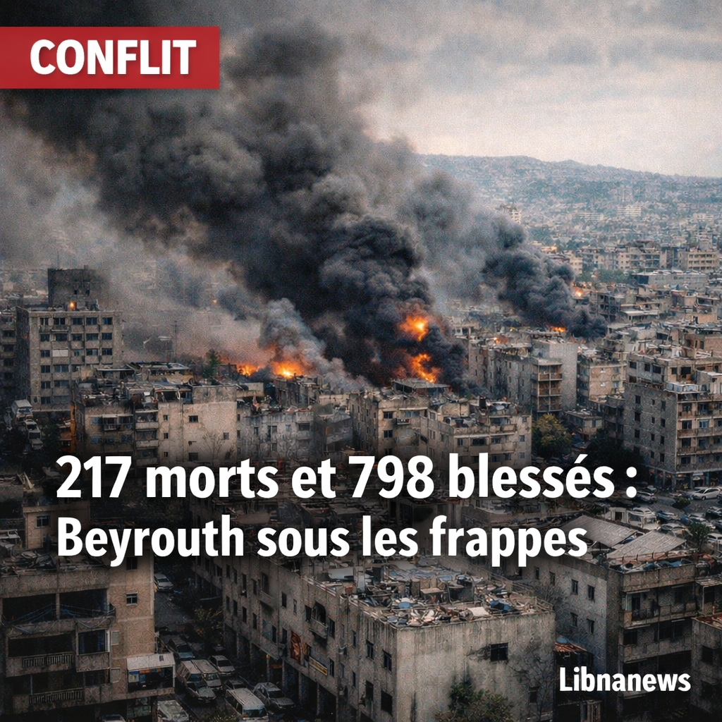 217 morts et 798 blessés au Liban : frappes israéliennes intenses sur Beyrouth et ordre d’évacuation massif de Dahieh