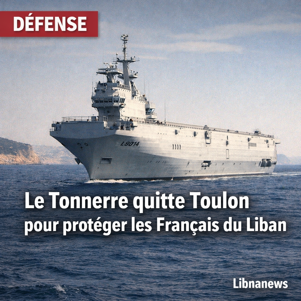 Le porte-hélicoptères Tonnerre quitte Toulon ce matin pour le Liban, opération d’évacuation prévue? Le porte-hélicoptères Tonnerre quitte Toulon ce matin pour le Liban, opération d’évacuation prévue?