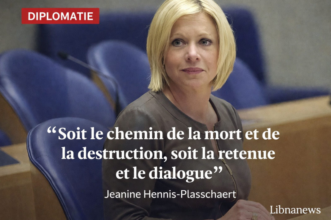 Liban : « Soit le chemin de la mort et de la destruction, soit la retenue et le dialogue » : l’avertissement solennel de Jeanine Hennis-Plasschaert