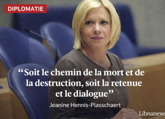 Liban : « Soit le chemin de la mort et de la destruction, soit la retenue et le dialogue » : l’avertissement solennel de Jeanine Hennis-Plasschaert