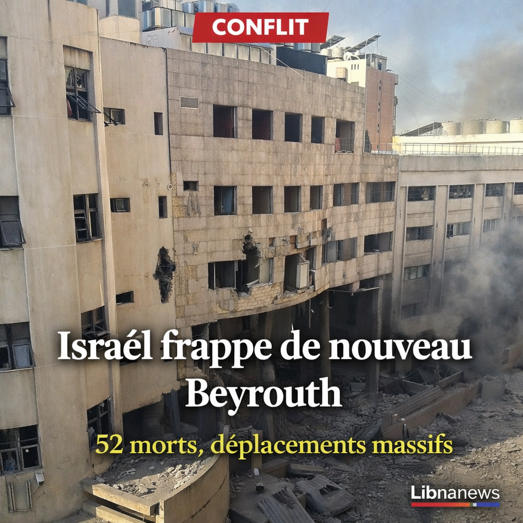 Israël frappe de nouveau Beyrouth alors que les hostilités s’intensifient au Liban