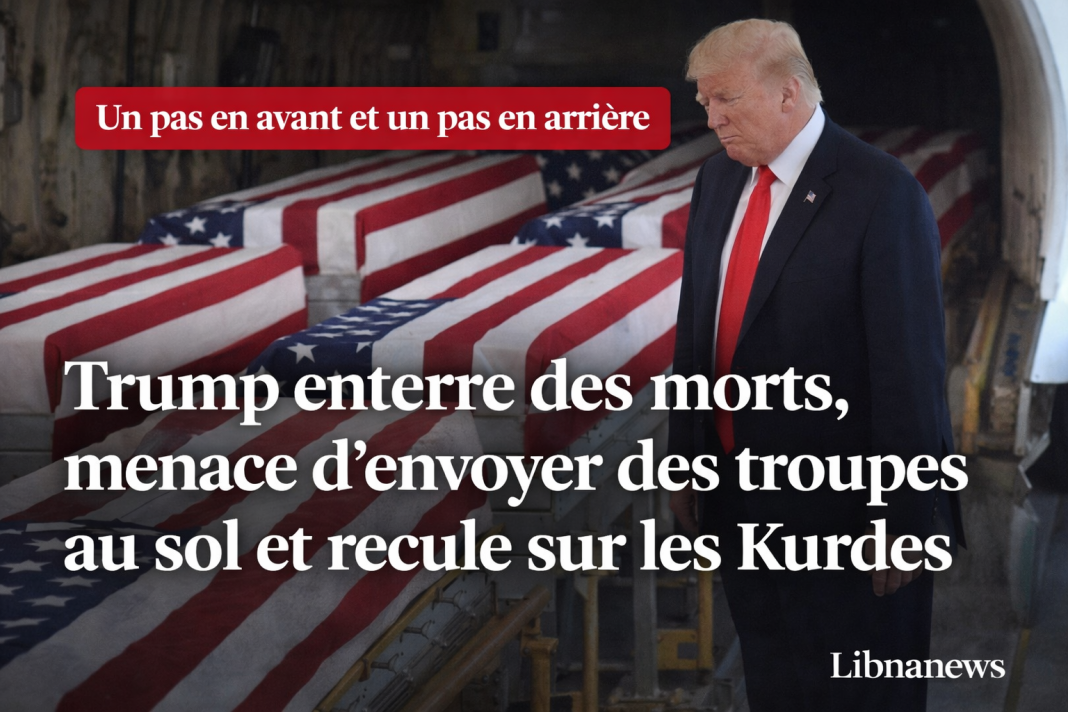 Trump menace d’escalade, envisage des troupes au sol et recule sur les Kurdes