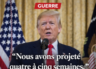 Trump annonce une campagne militaire contre l’Iran projetée sur quatre à cinq semaines Trump annonce une campagne militaire contre l’Iran projetée sur quatre à cinq semaines