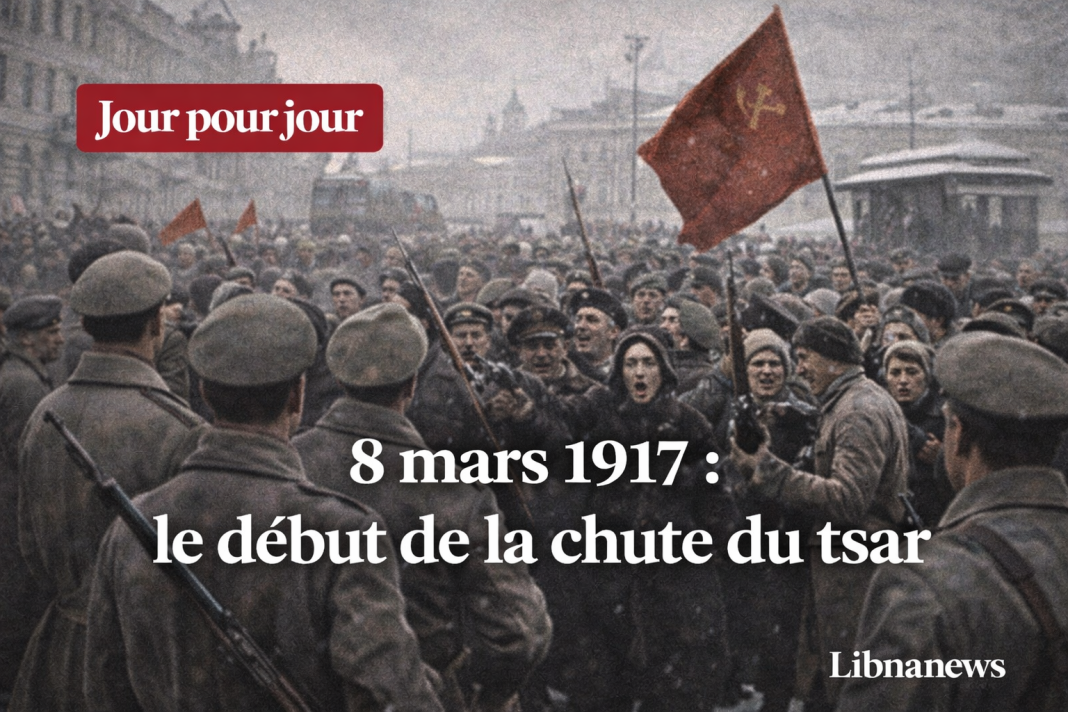 اليوم: بداية ثورة شباط/فبراير التي تسبق سقوط النصر نيكولاس الثاني