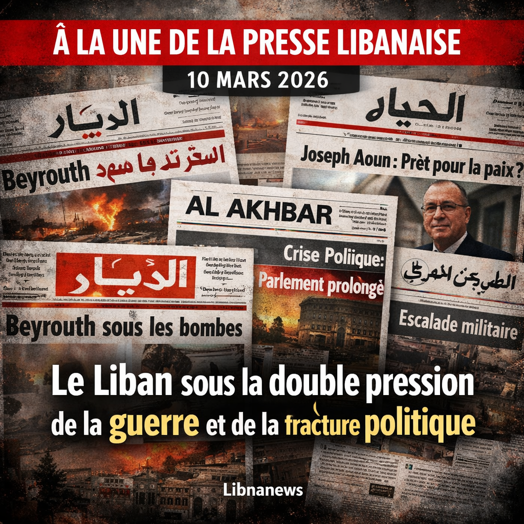 Revue de presse : le Liban sous la double pression de la guerre et de la fracture politique Revue de presse : le Liban sous la double pression de la guerre et de la fracture politique