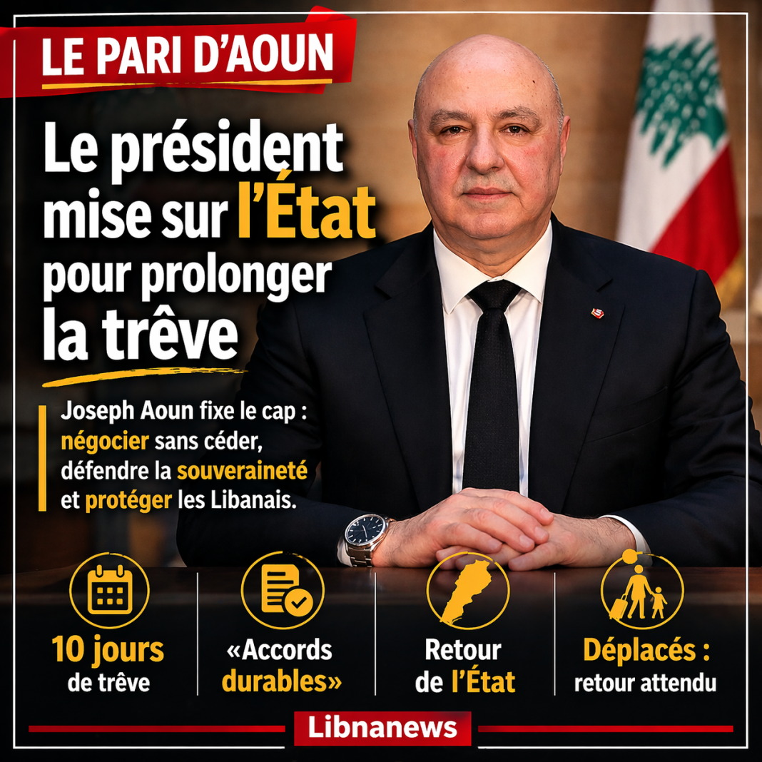 Cessez-le-feu au Liban : un discours présidentiel pour fixer le sens politique de la trêve