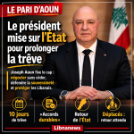 Cessez-le-feu au Liban : un discours présidentiel pour fixer le sens politique de la trêve