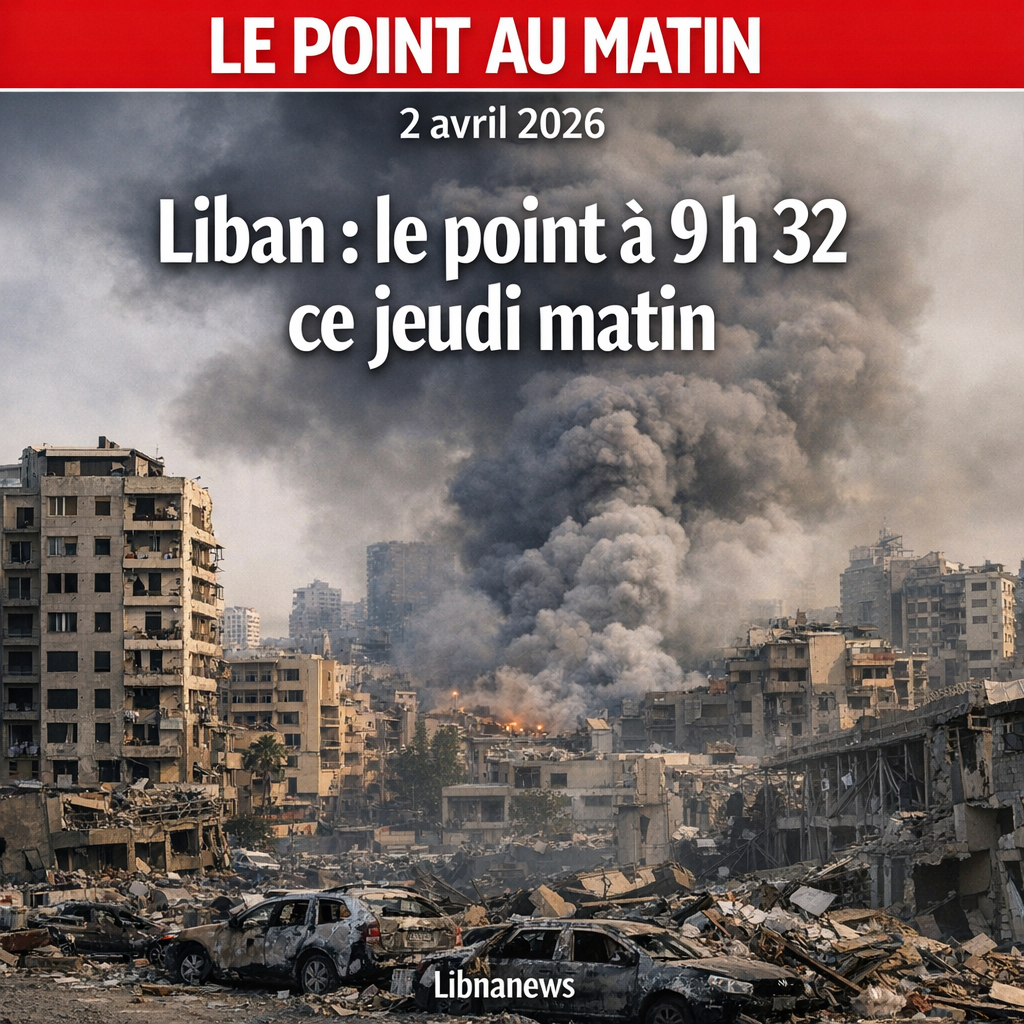 Liban : le point à 9 h 32 ce jeudi matin Liban : le point à 9 h 32 ce jeudi matin