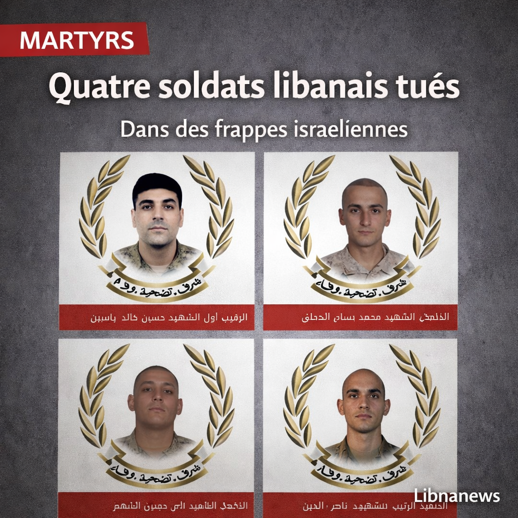 قتل أربعة جنود لبنانيين في هجمات إسرائيلية