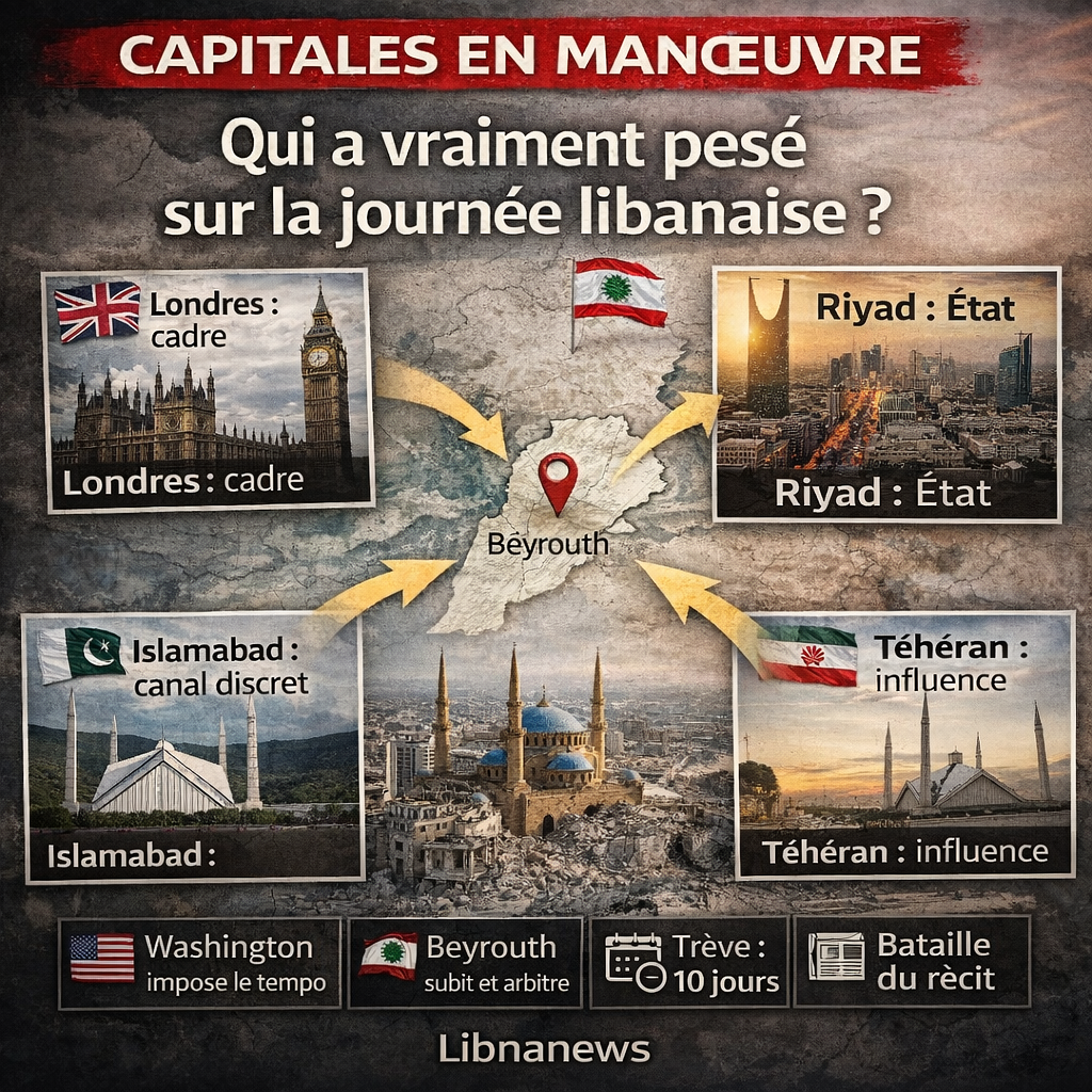 Londres, Riyad, Téhéran, Islamabad : qui a vraiment tenu la main sur la journée libanaise ?