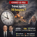 Cessez-le-feu au Liban à 19 heures, annonce le Haaretz أوقفوا إطلاق النار في لبنان في الساعة 00/19، يعلنون الهآرتس