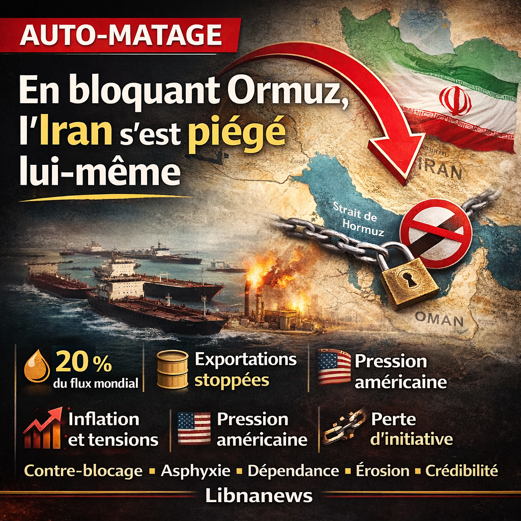 Ormuz : quand la stratégie de blocage devient un piège — l’auto-matage iranien