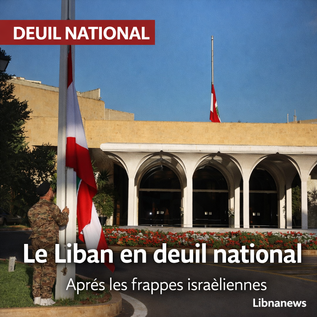 Le Liban décrète un deuil national après les frappes israéliennes