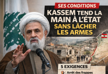 يحدد نيم قاسم الظروف في لبنان