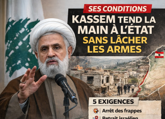 يحدد نيم قاسم الظروف في لبنان