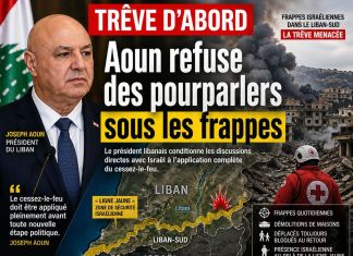 Liban : Aoun exige le cessez-le-feu d’abord