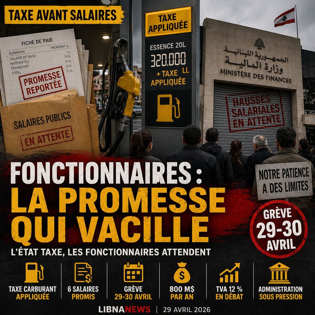 Fonctionnaires, la taxe avant les salaires