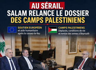 Salam relance le dossier des armes des camps palestiniens Salam relance le dossier des armes des camps palestiniens