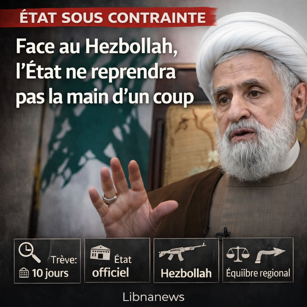 Le Hezbollah, l’État et la trêve : pourquoi aucune reprise en main institutionnelle ne peut être linéaire