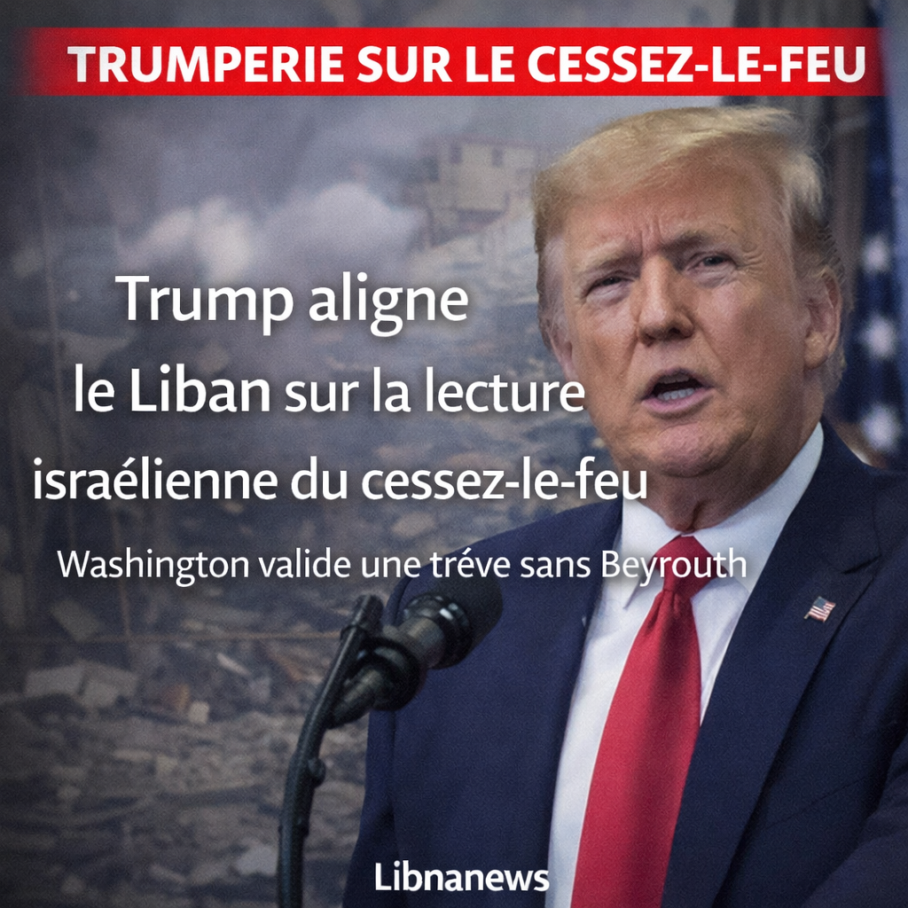 ترامب ينسق لبنان مع القراءة الإسرائيلية لوقف إطلاق النار