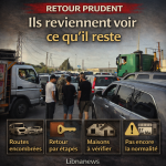 Ils reviennent voir ce qu’il reste : le retour prudent des familles dans les zones touchées