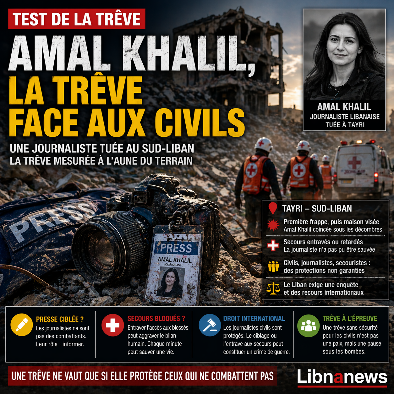 Amal Khalil, une mort qui change le sens de la trêve