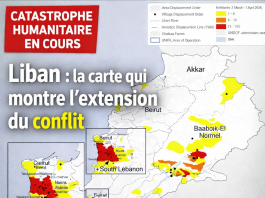 Liban : la carte qui montre l’extension du conflit