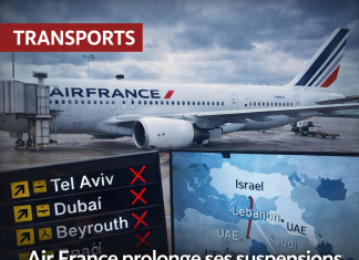 Air France prolonge la suspension de ses vols vers le Moyen-Orient jusqu’au 3 mai