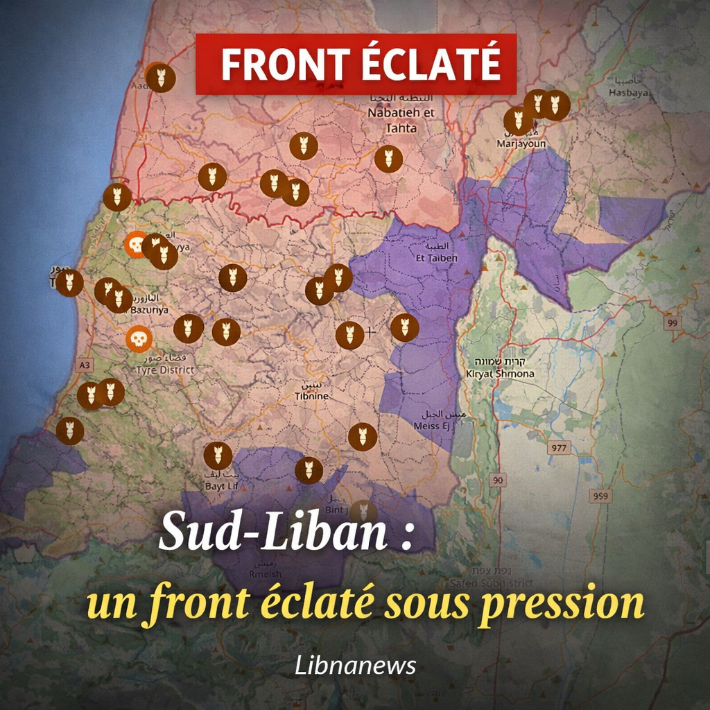 Sud-Liban : un front éclaté sous pression Sud-Liban : un front éclaté sous pression