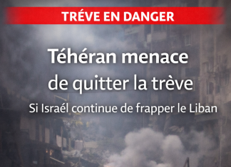 Téhéran menace de quitter la trêve si Israël continue de frapper le Liban Téhéran menace de quitter la trêve si Israël continue de frapper le Liban