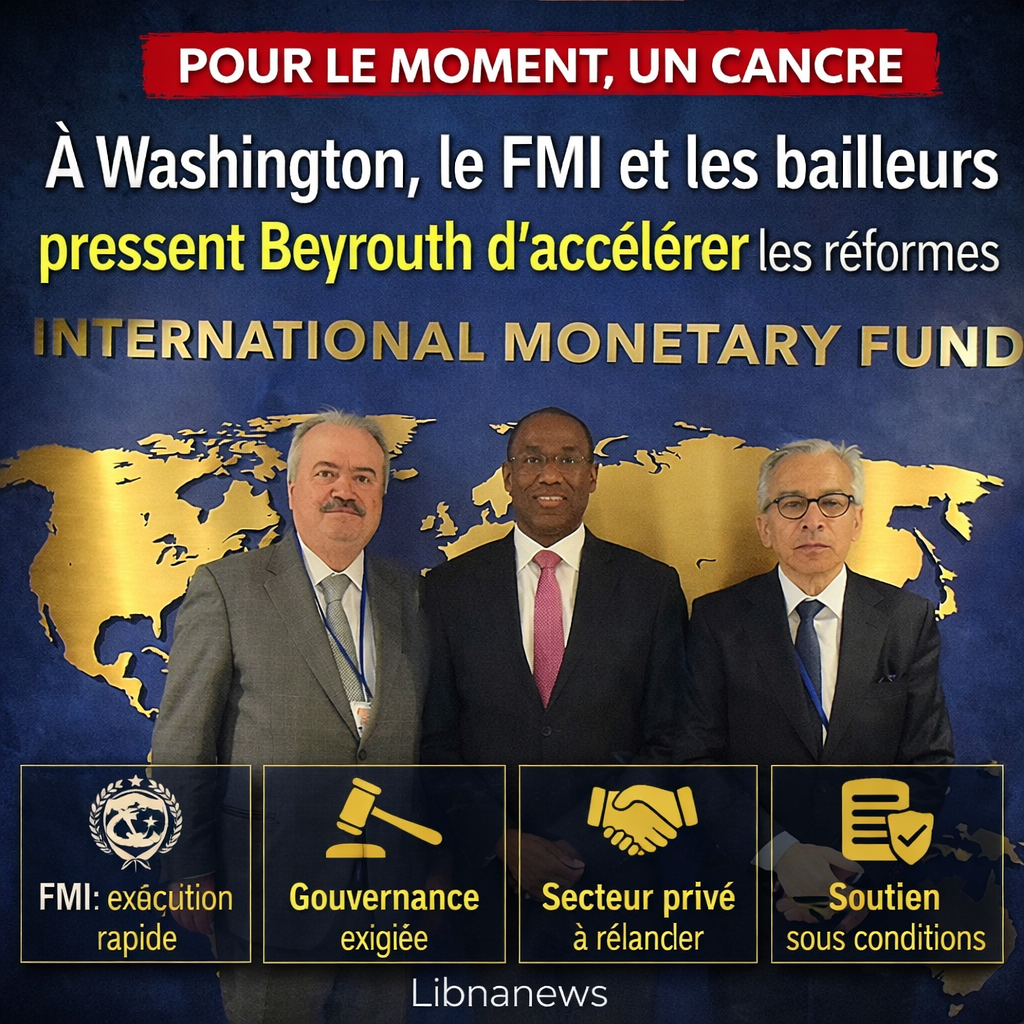 À Washington, le monde presse le Liban sur les réformes