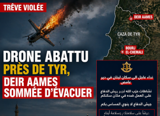 انتهاكات إسرائيلية جديدة لوقف إطلاق النار: التحليق الجوي لطائرة بدون طيار في صور وأوامر الإجلاء