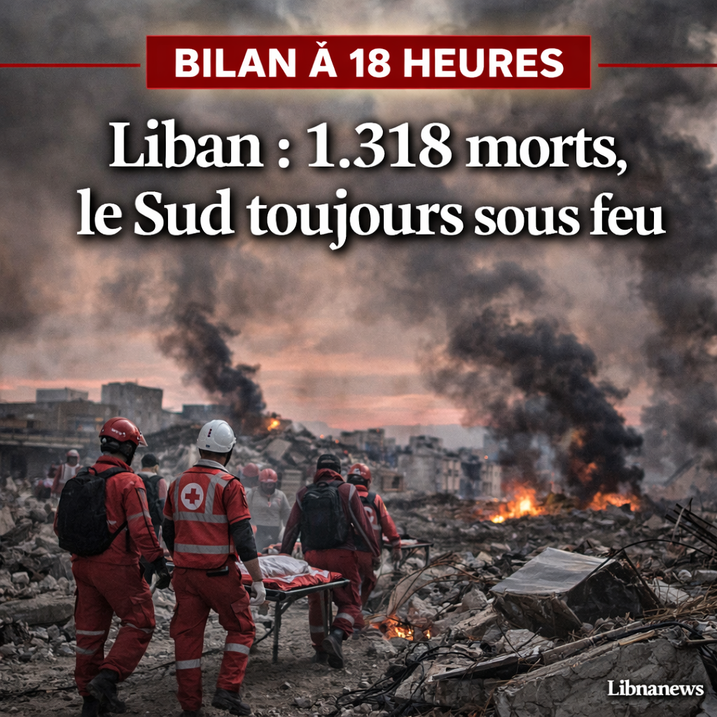 لبنان: 1.318 قتيلا، جنوبا ما زال تحت النار