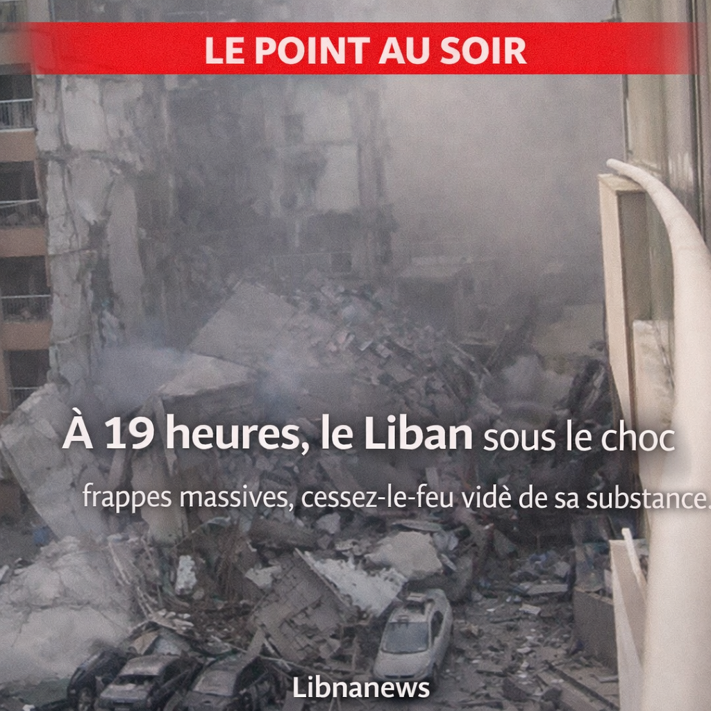 وفي الساعة السابعة مساء، تعرض لبنان لضربات واسعة النطاق، كما أن وقف إطلاق النار قد أفرغ بالفعل من مضمونه