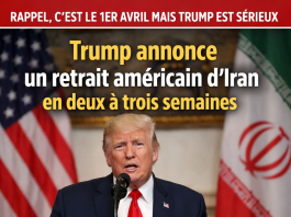 Trump annonce un retrait américain d’Iran « en deux à trois semaines »