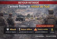 Retour au Sud : l&rsquo;arm&eacute;e libanaise demande de patienter