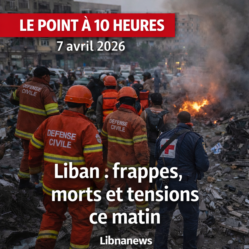 Liban : le point ce matin à 10h30