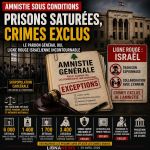 Amnistie, prisons et ligne rouge israélienne Amnistie, prisons et ligne rouge israélienne