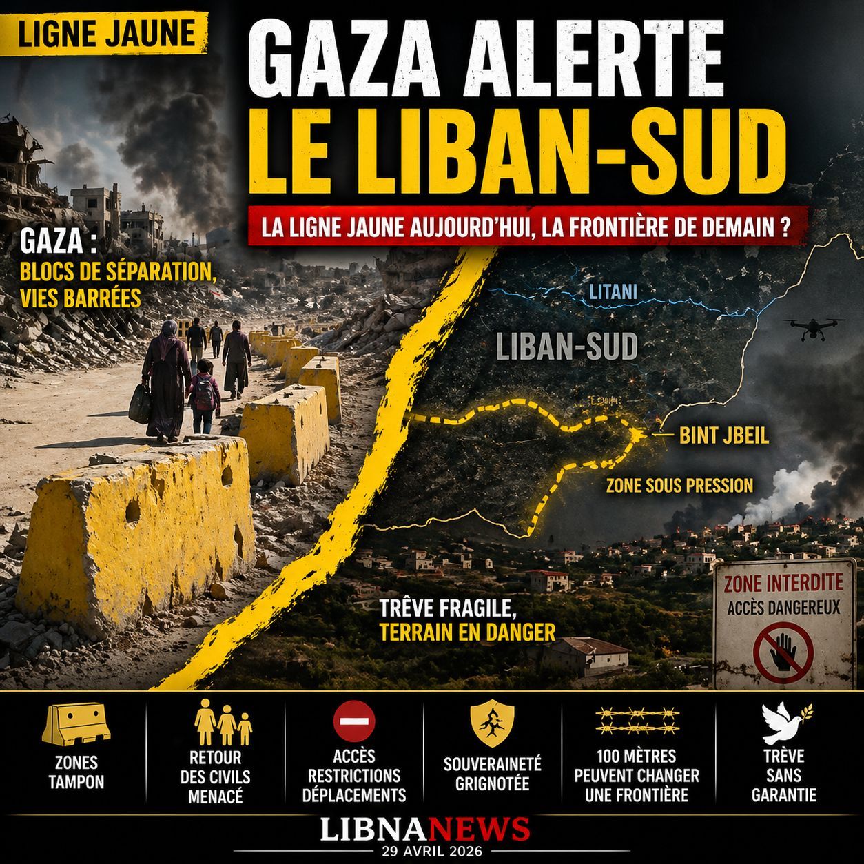 Gaza, la ligne jaune qui inquiète le Liban