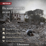 Ils sont rentrés avant l’Etat : le Sud reprend vie au milieu des gravats